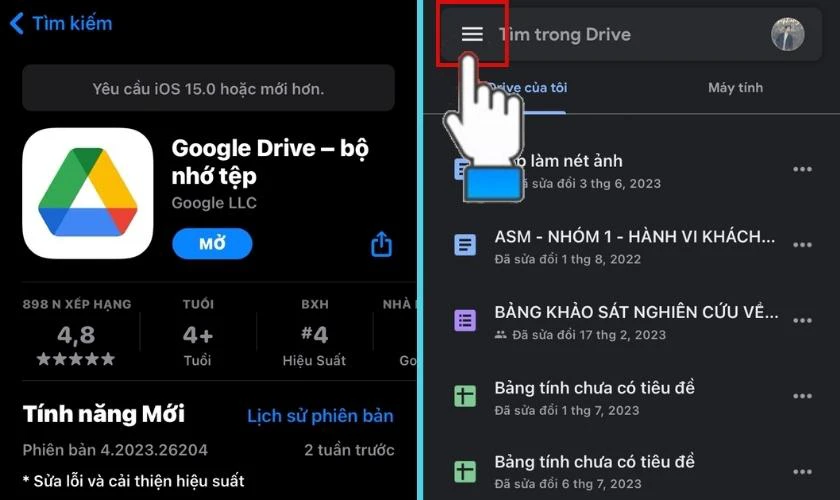 Chuyển dữ liệu từ iPhone sang Android bằng Google Drive
