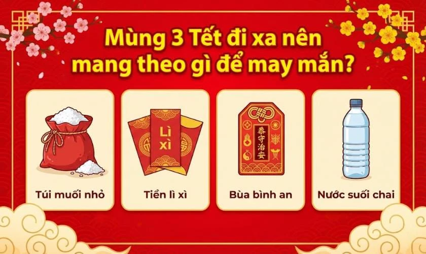 Mùng 3 nên mang theo gì để may mắn?