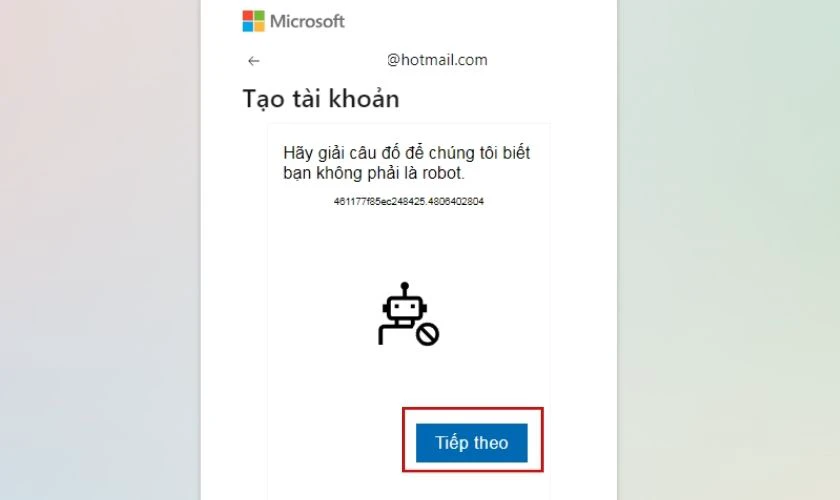 Bạn nhấp chọn Tiếp theo để giải c&acirc;u đố
