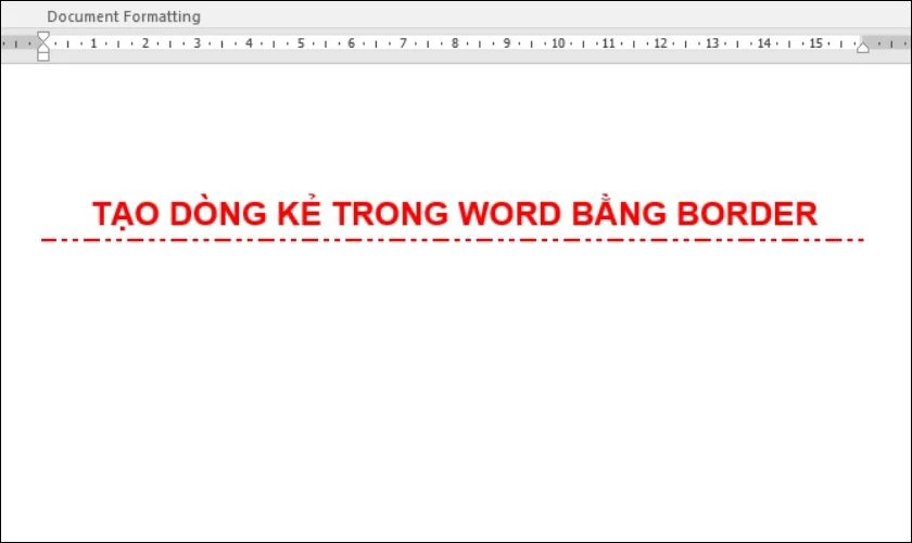 Đường kẻ sẽ đường chèn vào Word