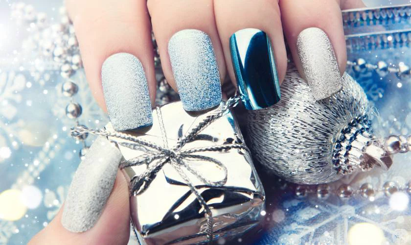 C&aacute;c mẫu nail Gi&aacute;ng sinh đơn giản đẹp
