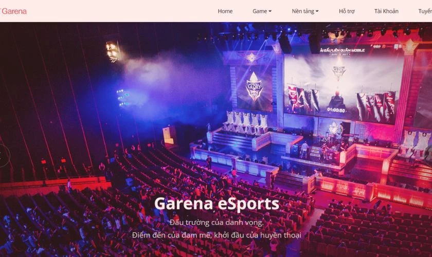 Hãy chắc chắn rằng bạn đang sử dụng các trang web chính thức của Garena