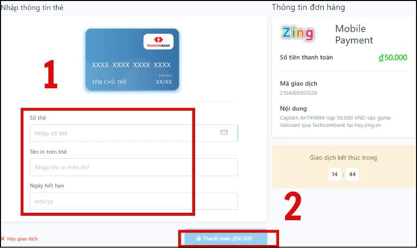 C&aacute;ch nạp Valorant bằng ATM dễ