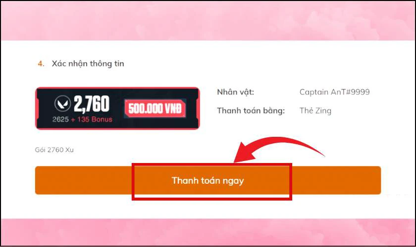 Nạp Valorant Zing Card