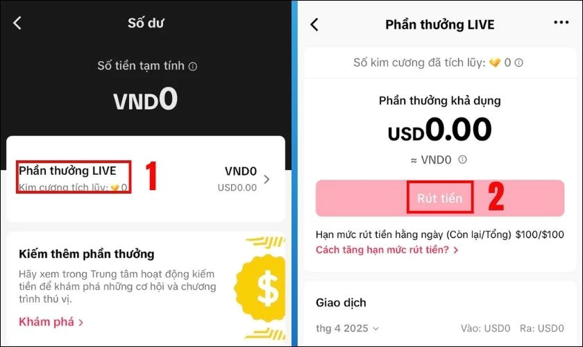 Nạp xu TikTok c&oacute; đổi được tiền kh&ocirc;ng?