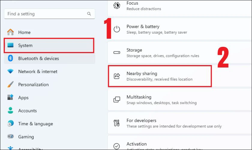 Nearby Share Windows k&iacute;ch hoạt như thế n&agrave;o?