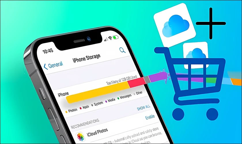 Mua iCloud b&ugrave; cho iPhone dung lượng thấp c&oacute; phải l&agrave; lựa chọn tốt?