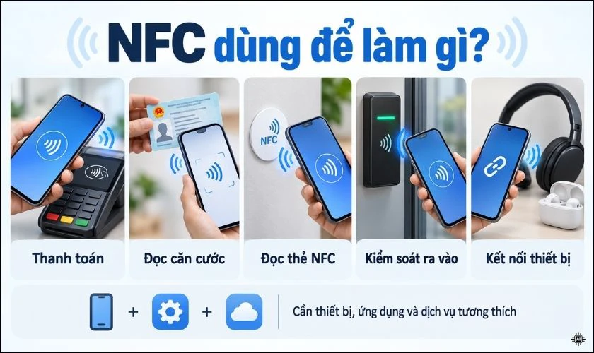 NFC trên điện thoại dùng để làm gì?