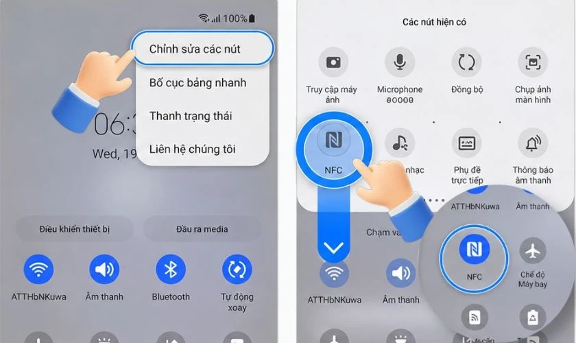 Bật NFC trên Samsung