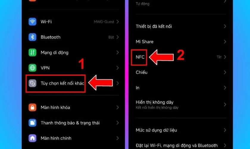 Cách mở NFC trên Xiaomi