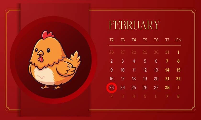 Xem ngày tốt tháng 2 năm 2026 tuổi Dậu
