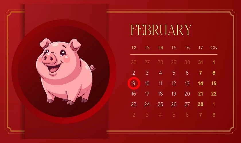 Xem ngày tốt tháng 2 năm 2026 tuổi Hợi