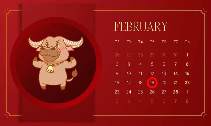 Xem ngày tốt tháng 2 năm 2026 tuổi Sửu