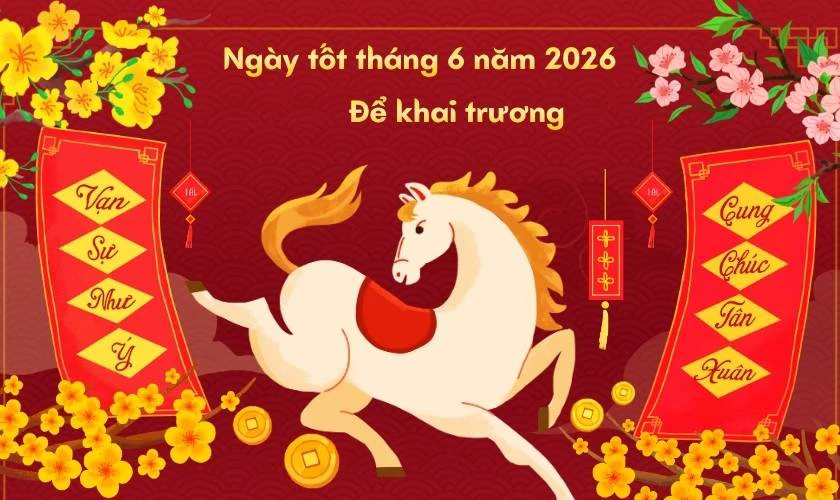 Ngày tốt tháng 6 năm 2026 Bính Ngọ chi tiết