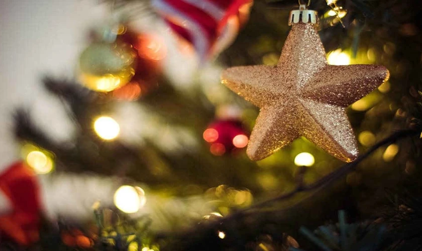 Hình ảnh ngôi sao Noel ngoài đời thật