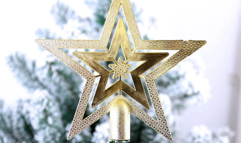 Hình ảnh ngôi sao Noel ngoài đời sang trọng