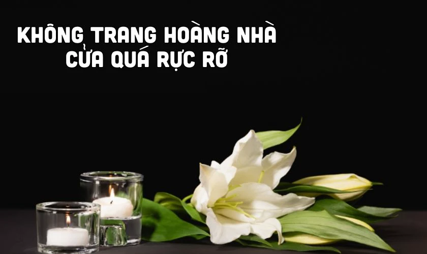 Không sử dụng màu sắc và đồ trang trí nhà cửa quá sặc sỡ
