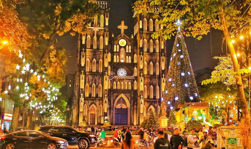Nhà Thờ Lớn Hà Nội - TOP đầu nhà thờ trang trí Noel đẹp ở Hà Nội