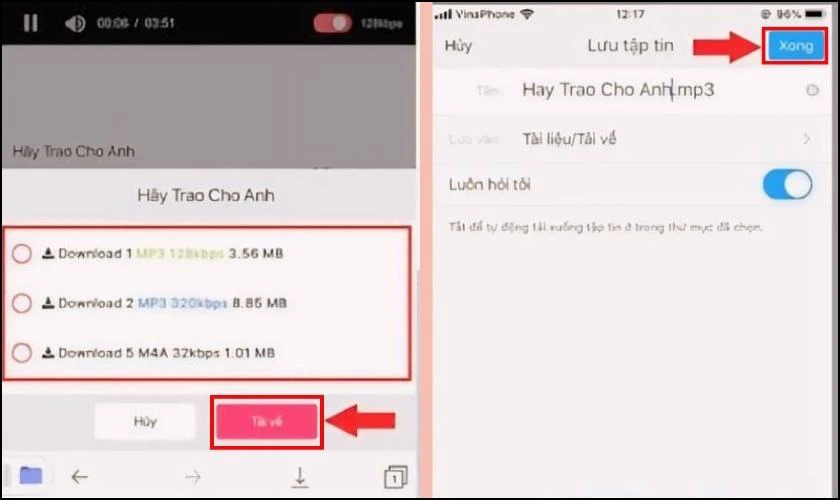 Chuyển file nhạc n&agrave;y l&ecirc;n iCloud để sử dụng trong ứng dụng GarageBand