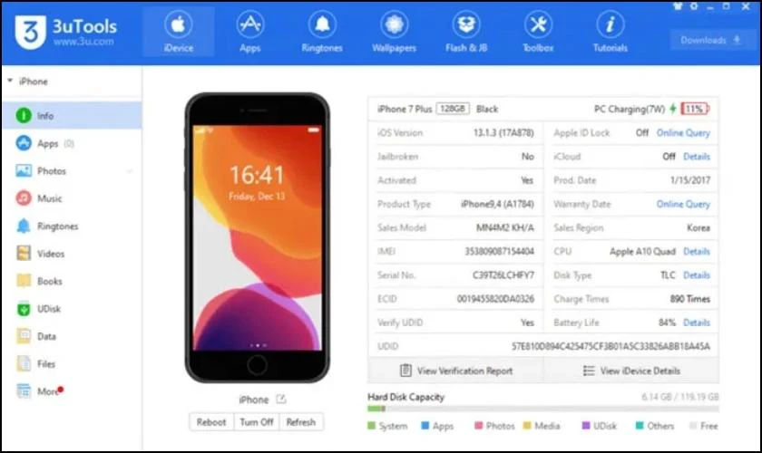 C&aacute;ch c&agrave;i nhạc chu&ocirc;ng iPhone 11 bằng 3uTools