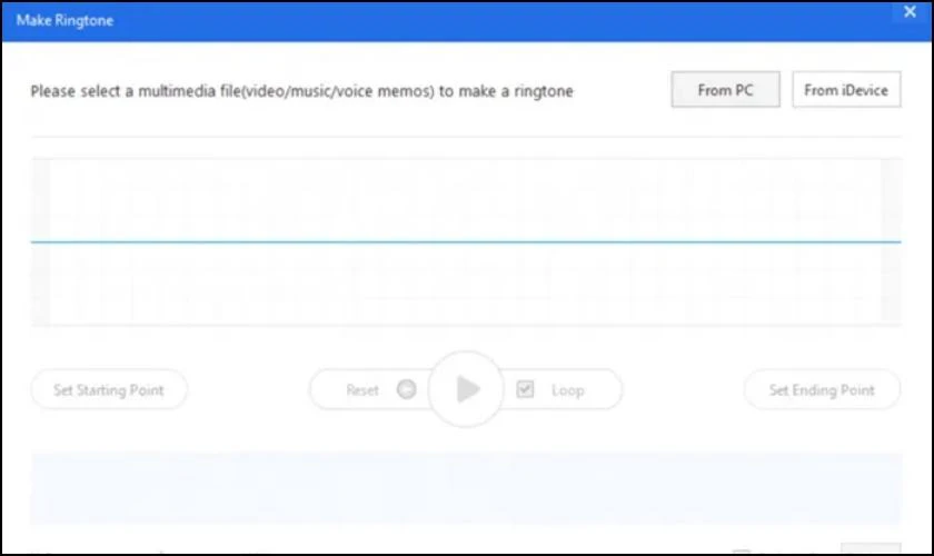 Chọn chức năng Make Ringtone để bắt đầu qu&aacute; tr&igrave;nh tạo nhạc chu&ocirc;ng cho iPhone 11