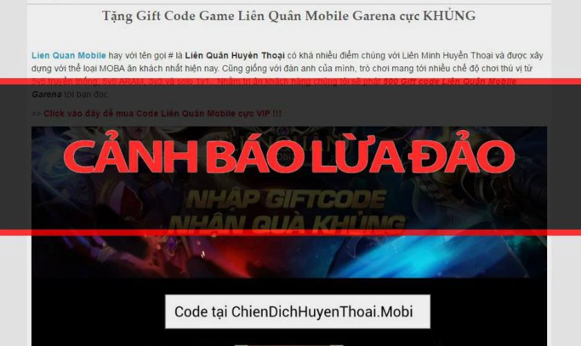 Nhập code Li&ecirc;n qu&acirc;n miễn ph&iacute; c&oacute; an to&agrave;n kh&ocirc;ng