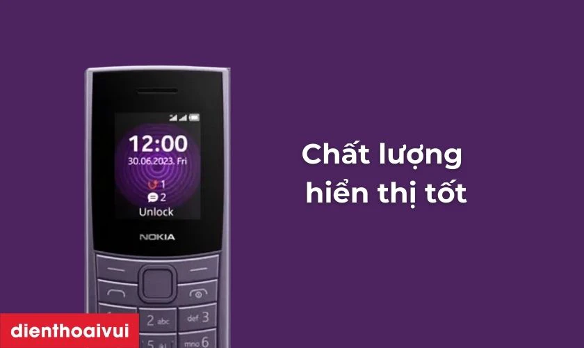 Nokia 110 4G Pro sở hữu một chiếc m&agrave;n h&igrave;nh rất ấn tượng