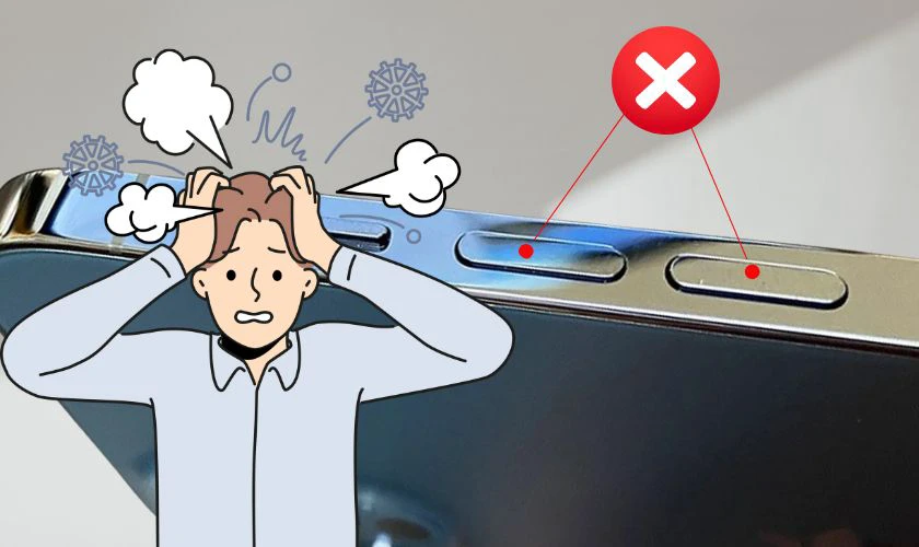 N&uacute;t tăng giảm &acirc;m lượng iPhone kh&ocirc;ng bấm được l&agrave; g&igrave;?