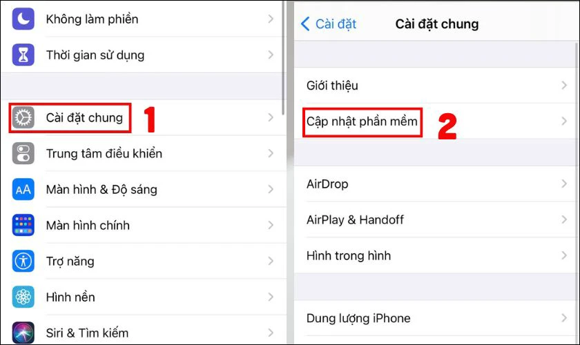 Cập nhật iPhone l&ecirc;n phi&ecirc;n bản iOS mới nhất