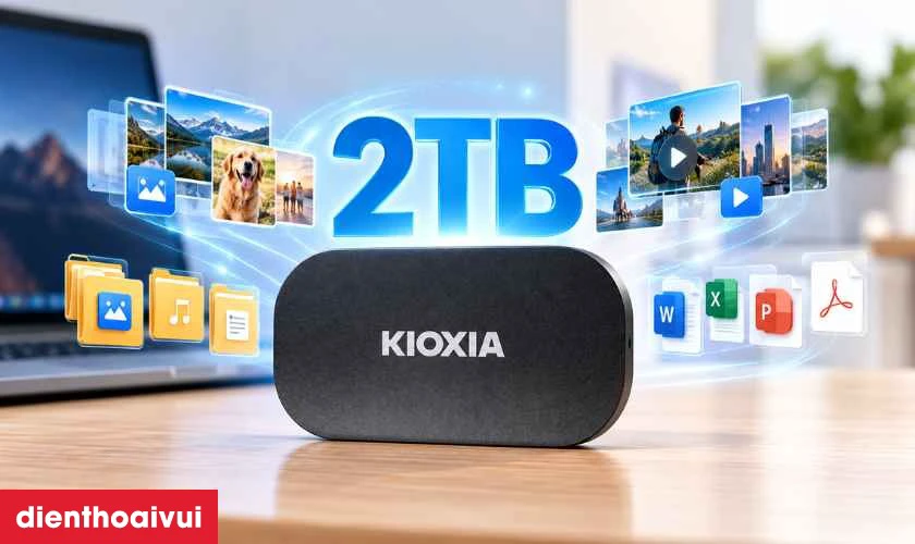 Ổ cứng di động SSD Kioxia Exceria Plus G2 Portable 2TB c&oacute; g&igrave; nổi bật?