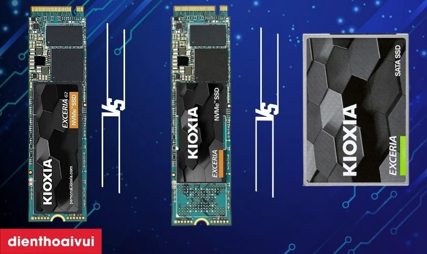 So s&aacute;nh ổ cứng laptop SSD KIOXIA EXCERIA G2 R2100 M2 PCIE NVME 2280 2TB