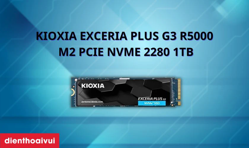 Th&ocirc;ng tin ổ cứng laptop SSD KIOXIA EXCERIA PLUS G3 R5000 M2 PCIE NVME 2280 1TB