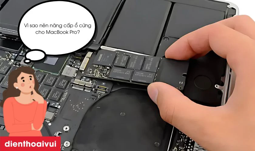 V&igrave; sao n&ecirc;n n&acirc;ng cấp ổ cứng cho MacBook Pro?