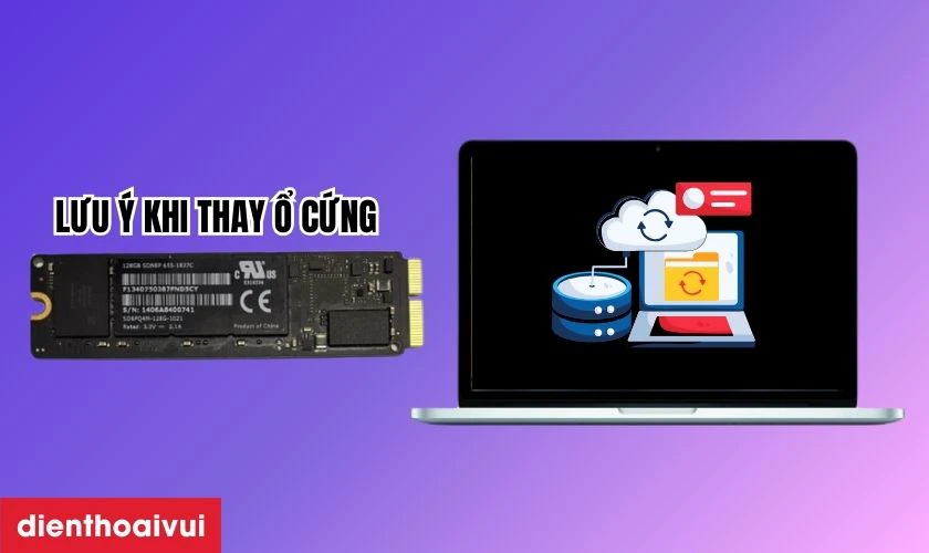 Lưu &yacute; khi ổ cứng MacBook Pro 2017