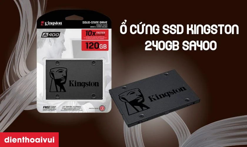 Ổ cứng SSD Kingston 240GB SA400 sở hữu hiệu suất đỉnh cao
