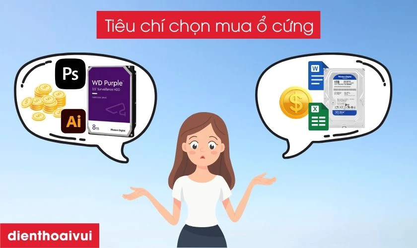 Chọn ổ cứng đ&uacute;ng nhu cầu, vừa t&uacute;i tiền