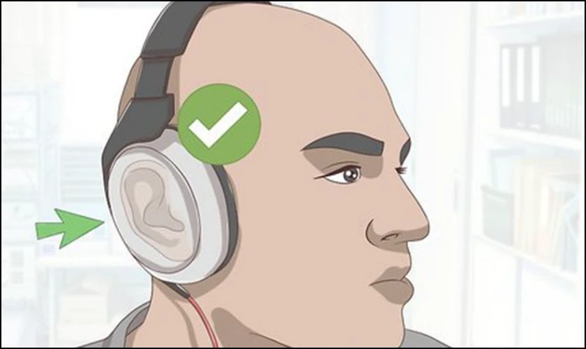Cách đeo tai nghe Headphone