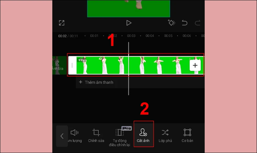 C&aacute;ch l&agrave;m mờ ph&ocirc;ng nền video bằng CapCut