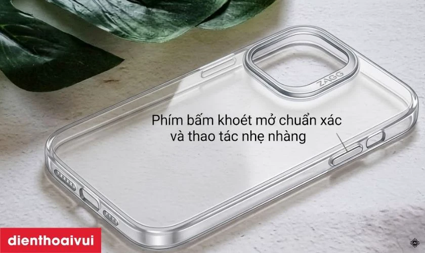 Phím bấm khoét mở chuẩn xác và thao tác nhẹ nhàng