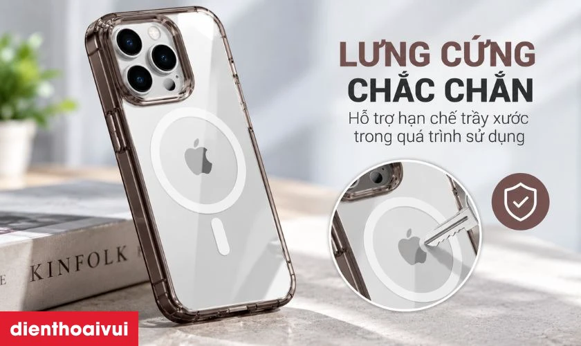 Ốp lưng iPhone 15 Pro Max Likgus Magsafe trong suốt có gì nổi bật?