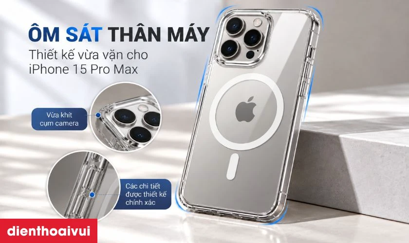 Form ôm máy, giữ cảm giác cầm nắm gọn