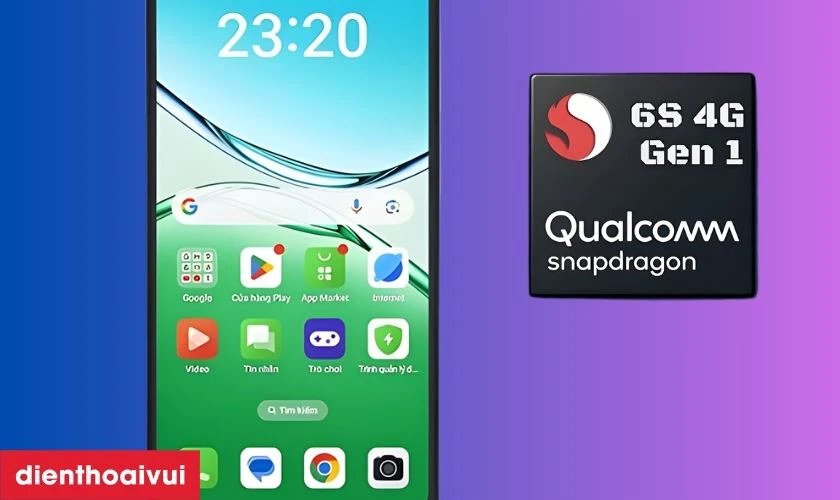 Hiệu năng ổn định với Snapdragon 6s 4G Gen 1