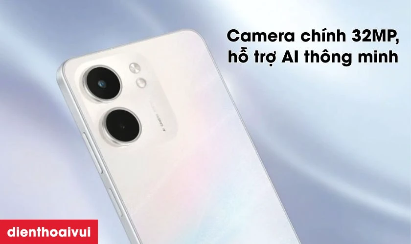 Camera 32MP hỗ trợ AI chụp ảnh rõ nét