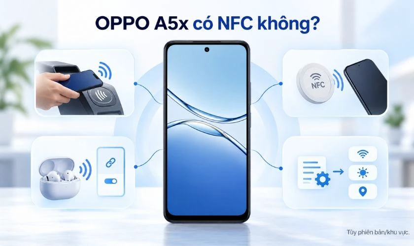 OPPO A5x có NFC không?