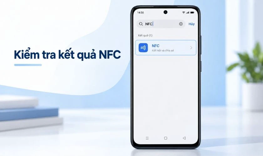 Nếu xuất hiện mục NFC, bạn có thể mở và kiểm tra trạng thái tính năng