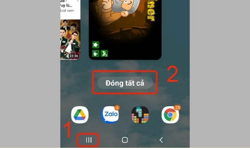 Đ&oacute;ng c&aacute;c ứng dụng chạy nền