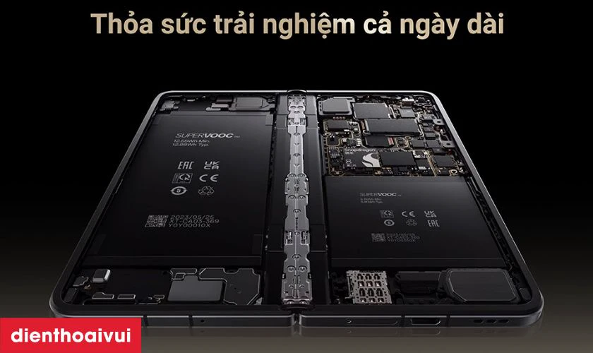 Lượng pin lớn, đồng hành với người dùng cả ngày dài