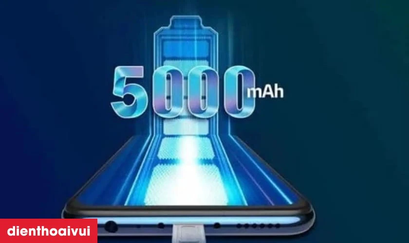 Dung lượng pin lớn 5000mAh bền bỉ suốt cả ng&agrave;y d&agrave;i l&agrave;m việc