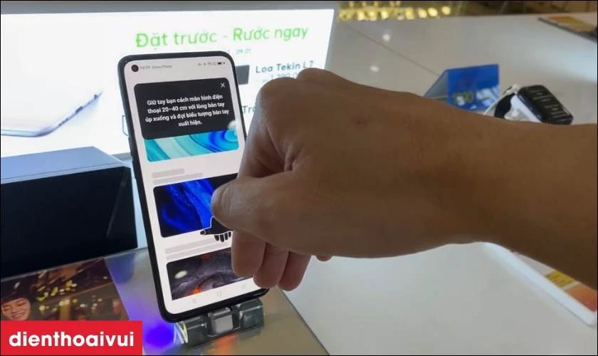 Thao t&aacute;c tự do với cử chỉ kh&ocirc;ng chạm