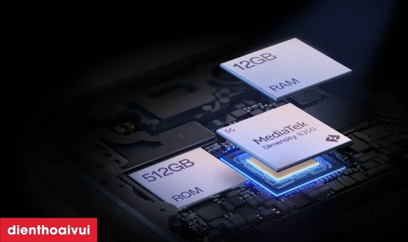 Chip MediaTek Dimensity 8350 (4nm) hiệu năng mạnh mẽ